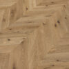 PARQUET A TRE STRATI 1L ROVERE CHEVRON 45 CHAMPAGNE COUNTRY GRIGIO BEIGE SPAZZOLATO MAT VERNICE 4-MV