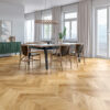 PARQUET A TRE STRATI 1L ROVERE CHEVRON 45 PROVENCE NATURAL SPAZZOLATO MAT VERNICE 4-MV