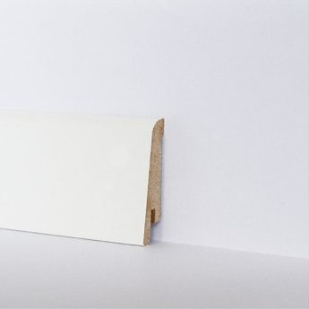 BATTISCOPA BIANCO MDF TYP 04 RIVESTITO IN PELLICOLA 60 MM