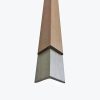 BATTISCOPA ANGOLARE IN WPC 45X45 BI COLORE GRIGIO