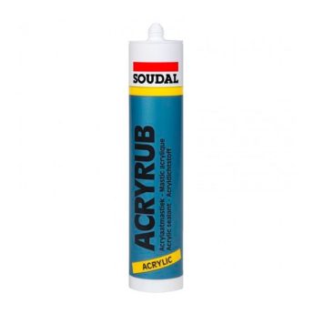 SET ACRILICO SOUDAL ACRYRUB BIANCO 310 ML