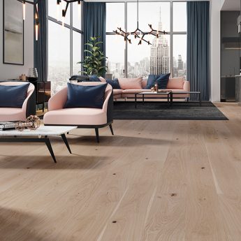 PARQUET A TRE STRATI 1L ROVERE BELVEDERE MARKANT WHITE MAT VERNICE SPAZZOLATO 2V 5GC