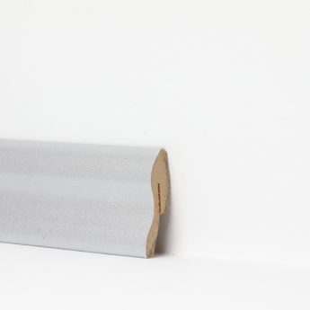 BATTISCOPA MDF AD INCASTRO KF40 - ALU WHITE 154