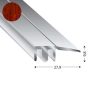 PROFILO ZAK DUO GRIP 28 MM 6-22 MM 270 CM MERBAU