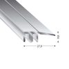 PROFILO ZAK DUO GRIP 28 MM 6-22 MM 90 CM CILIEGIO