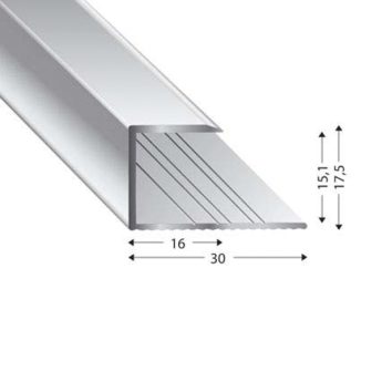 PROFILO ZAK 1-DELNI (V=15MM) 270 CM BIANCO 1013