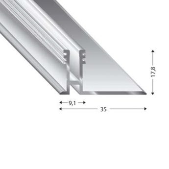 PROFILO BASE DUO GRIP 15-19 MM 90 CM