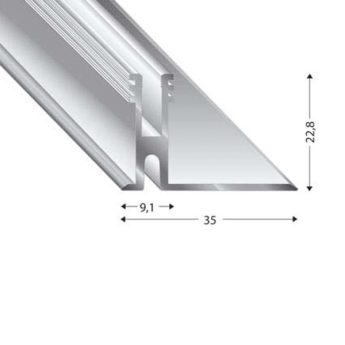 PROFILO BASE DUO GRIP 17-22 MM 90 CM