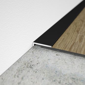 PROFILO DI FINITURA AL16X2 ALU BLACK C35 AD VINYL