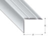 PROFILO GRADINO 25X20 MM AUTOADESIVO 270 CM ACERO