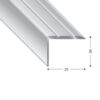 PROFILO GRADINO 25X20 MM AUTOADESIVO 90 CM NOCE