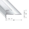 PROFILO GRADINO MONOPART 270 CM ARGENTO (8 MM)
