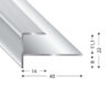 PROFILO GRADINO MONOPART 270 CM ARGENTO (11,4 MM)