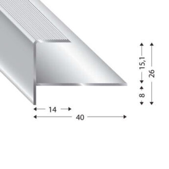 PROFILO GRADINO MONOPART 270 CM SABBIOSO (15 MM)