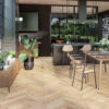 PARQUET A TRE STRATI 1L ROVERE CHEVRON 45 ARDENNE BIANCO NATURALE LACCATO OPACO 4-mV