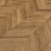PARQUET A TRE STRATI 1L ROVERE CHEVRON 45 CORSE MARRONE NATURALE TALPA VERNICIATO OPACA 4-mV