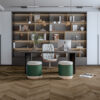 PARQUET A TRE STRATI 1L ROVERE CHEVRON 45 RHONE GRIGIO NATURALE TALPA VERNICIATO OPACO 4-mV