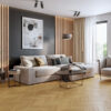 PARQUET DUE STRATI ROVERE CD SPAZZOLATO VERNICIATO EXTRA OPACO HDF CH-45 M/F