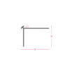 PROFILO STOP V=3 MM 270 CM ARGENTO