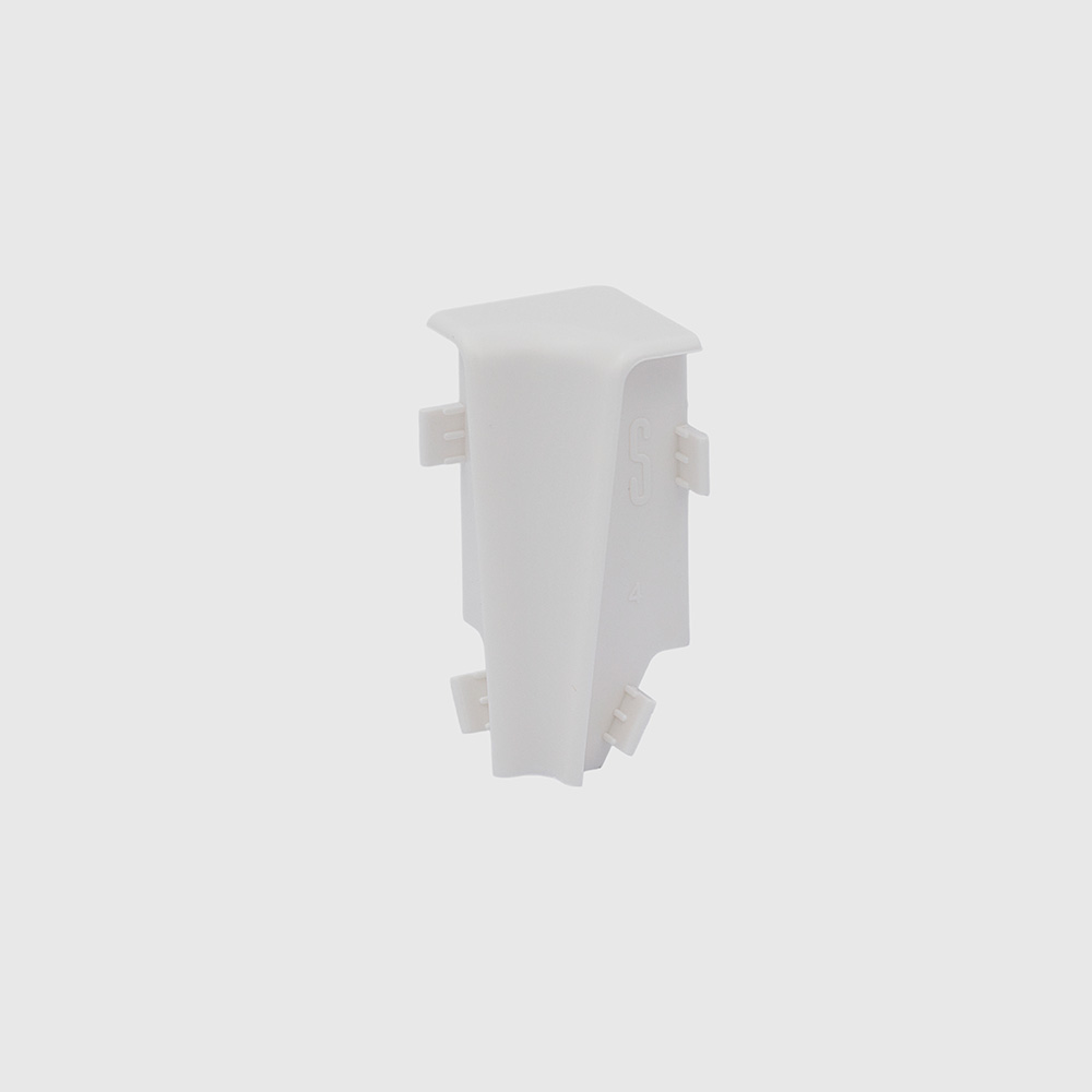 PVC ELEMENTS FOR SKIRTINGS H61/M61 58 MM – INNER CORNER